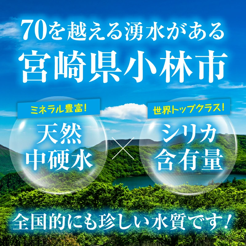 ミネラルたっぷり天然中硬水 細野の天然水 1,020ml（国産 ナチュラルウォーター ミネラルウォーター 天然水 水 中硬水 シリカ 美容 人気 霧島