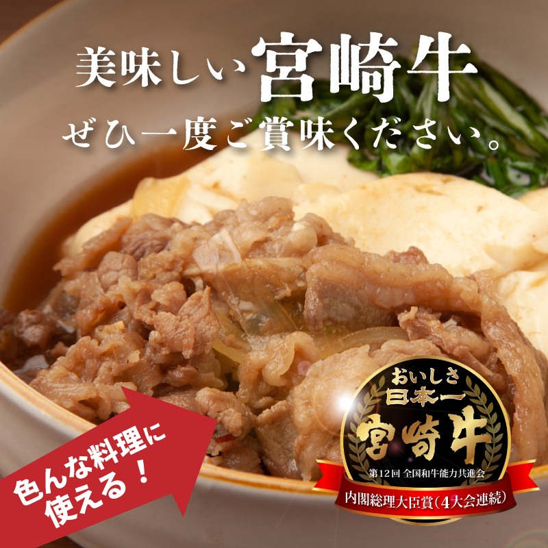 ＜宮崎牛　和牛　切り落とし1kg＞ K01_0011_1