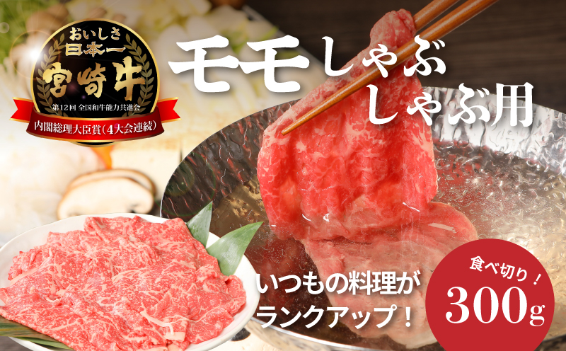 宮崎牛和牛モモ肉しゃぶしゃぶ用300g K01_0001_1
