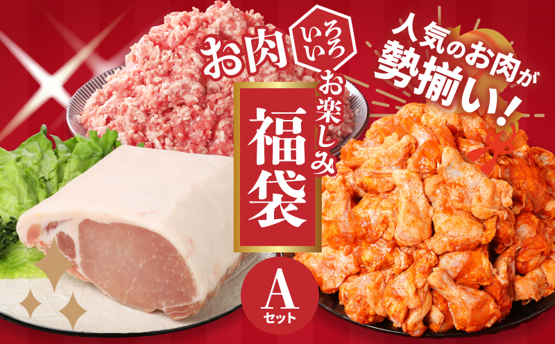 福袋 木城町 お肉いろいろお楽しみセットA K16_0069_3