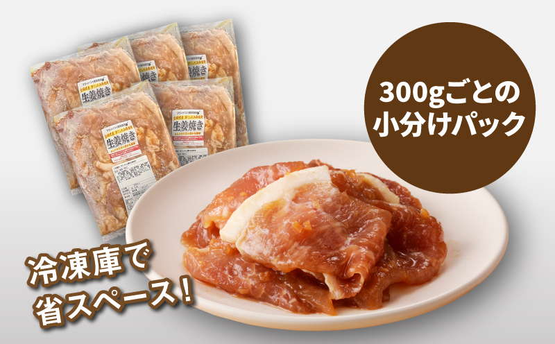 簡単調理　宮崎県産豚肉の生姜焼き 3kg（300g×10P） K16_0147