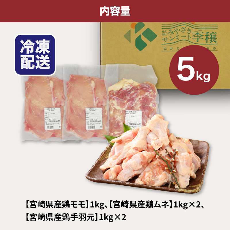 宮崎県産鶏 スペシャル鶏三昧5kgセット K16_0017_4