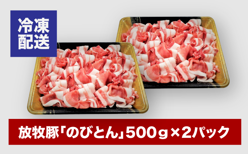 放牧豚「のびとん」スライスセット！500ｇ×2パック K25_0007_2