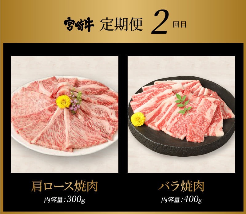 宮崎牛　焼肉3回定期便 K18_T013_7