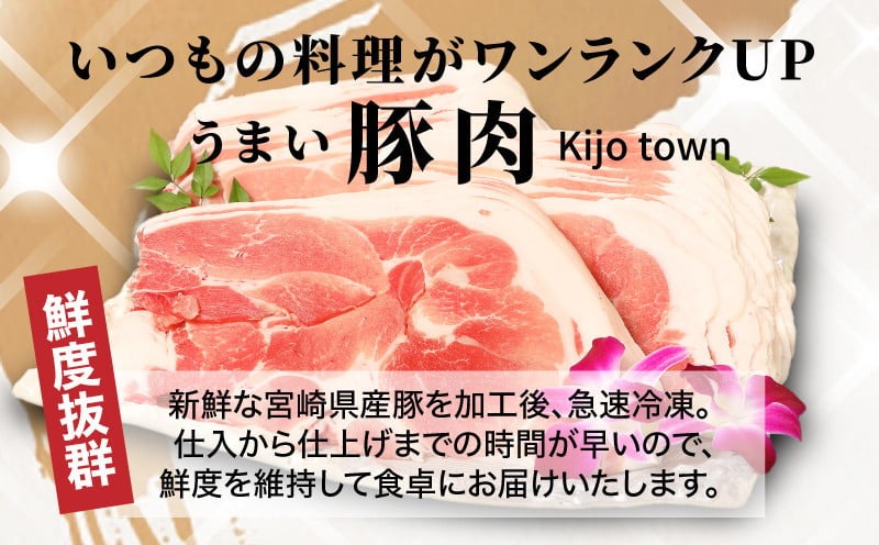 【訳あり】宮崎県産豚切落し3.5kg(500g×7パック) K16_0053_4