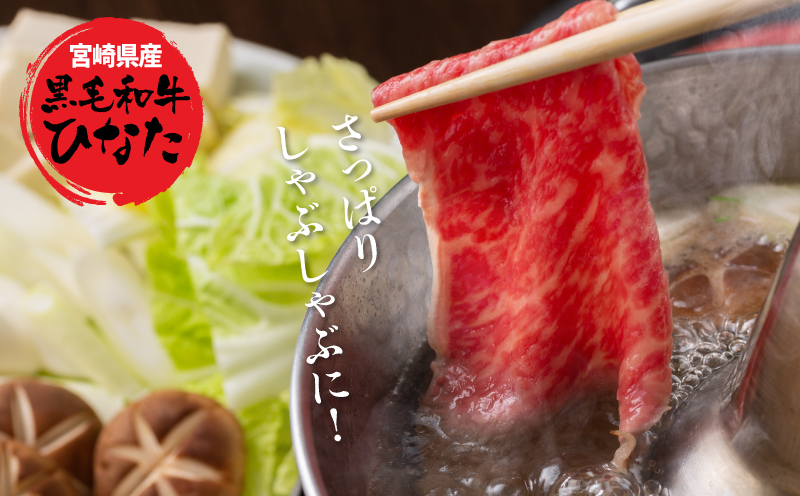 宮崎県産 ブランド牛「黒毛和牛ひなた」モモスライス 500g K34_0002_1