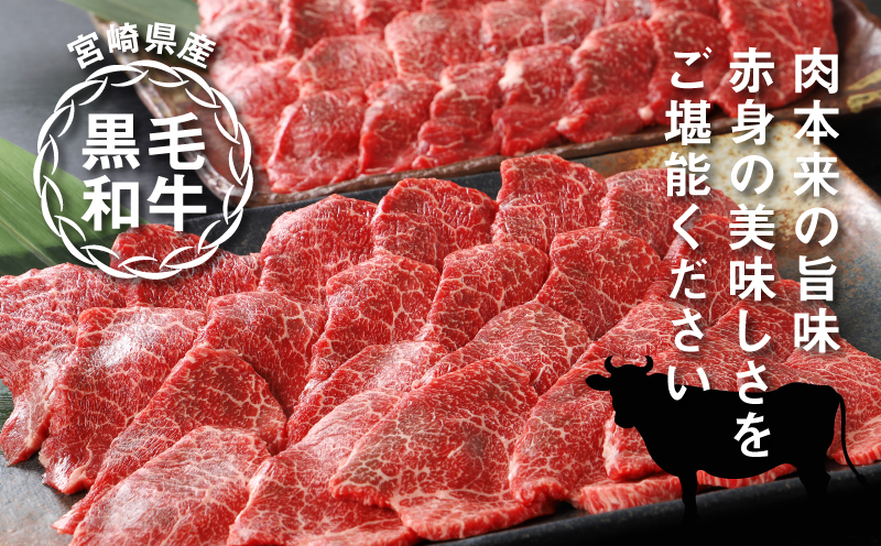 宮崎県産黒毛和牛 赤身焼肉用800gと焼肉のたれセット K16_0008_1