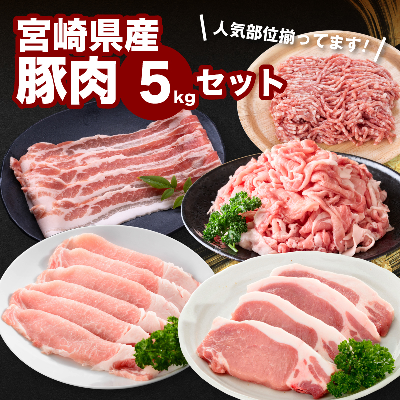 宮崎県産豚肉5kgセット K65_0006