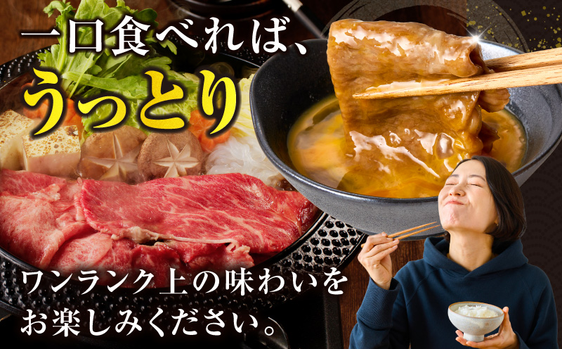 ≪肉質等級4等級以上≫黒毛和牛(赤身&霜降り)スライス食べ比べセット 合計1.6kg 肉 牛 牛肉 おかず 国産_T030-218
