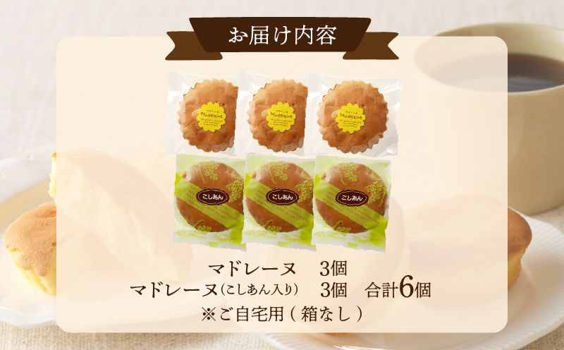【2週間以内発送】老舗菓子舗のマドレーヌ2種セット「合計6個・個包装」 焼き菓子 スイーツ 詰め合わせ 洋菓子_T035-020