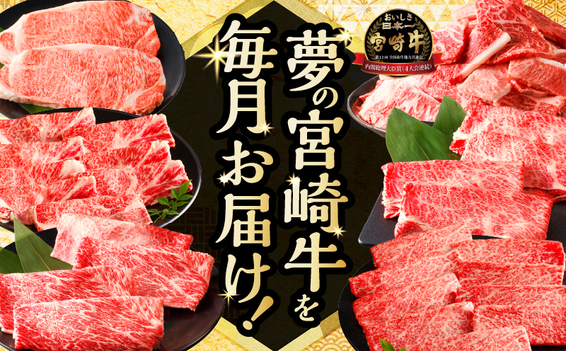 ≪3か月定期便≫夢の宮崎牛食べつくしセット(総重量3kg) 肉 牛 牛肉 おかず 国産_T030-1423