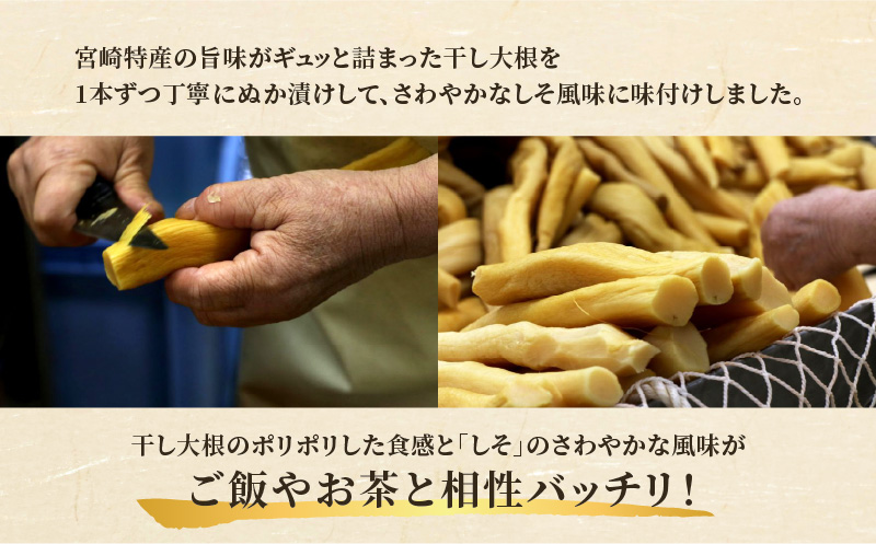 ＼ポスト投函／しそたくあん100g 漬物 おかず 野菜 加工品 国産_T037-0031