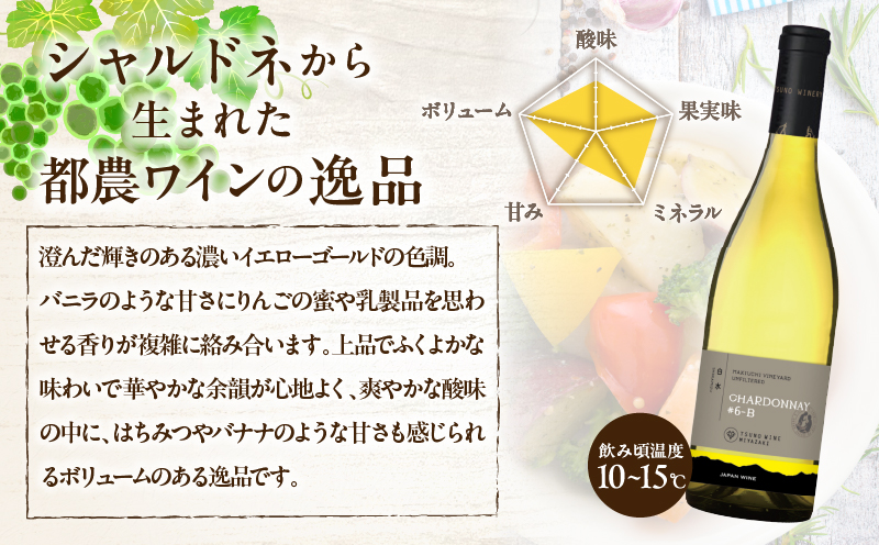 ＼年内発送!!／【数量限定】白水アンフィルタードシャルドネ(計1本) 酒 飲料 アルコール 国産_T014-028-N