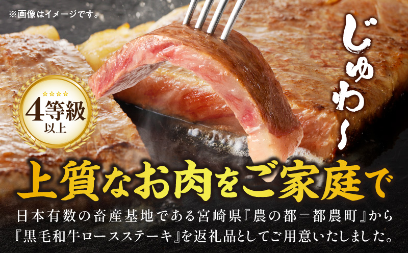 ≪宮崎県産≫黒毛和牛ロースステーキ(計500g) 肉 牛 牛肉 焼肉 国産_T030-215