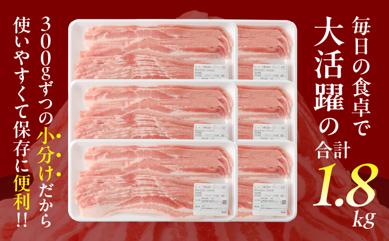 宮崎県産豚バラスライス計1.8kg 肉 豚 豚肉 おかず 国産_T009-0092