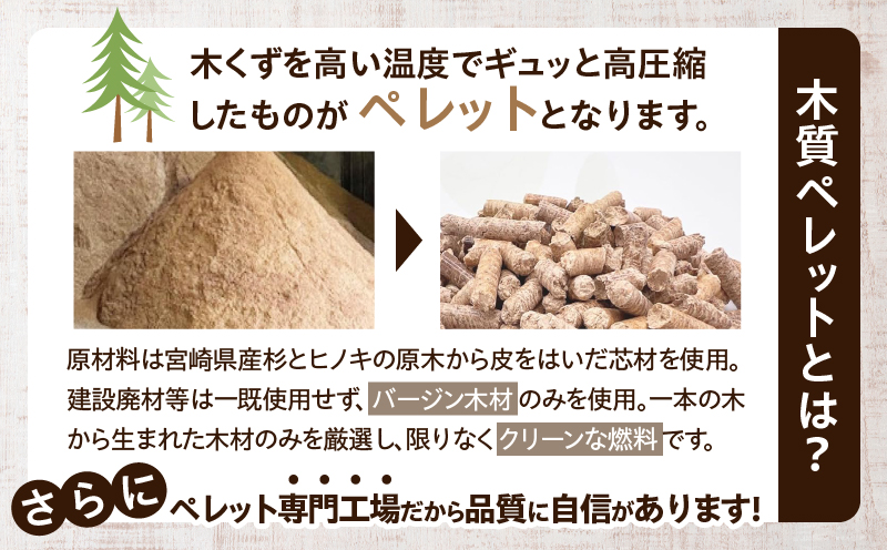都農町製造『木質ペレット(ホワイトペレット) 10kg』計1袋 杉 檜 天然 ストーブ ペレット 国産_T058-007