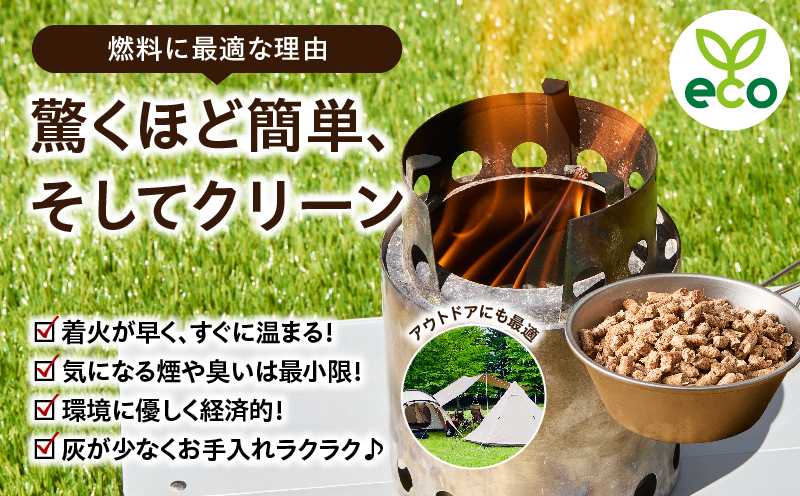 都農町製造『木質ペレット(ホワイトペレット) 10kg』計1袋 杉 檜 天然 ストーブ ペレット 国産_T058-007