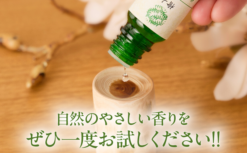 都農町製造『檜女(ひめ)エッセンシャルオイル&アロマウッドセット』檜 香り 天然 リラックス 国産_T058-0065