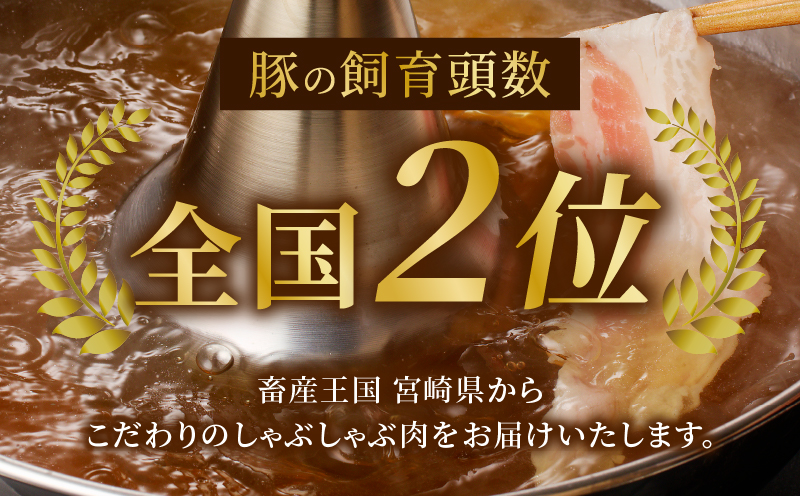 宮崎県産豚バラしゃぶしゃぶ用(計1kg) 肉 豚 豚肉 おかず 国産_T009-0133