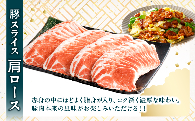 宮崎県産豚スライスバラエティセット(バラ・ロース・肩ロース)合計1.5kg 肉 豚 豚肉 おかず 国産_T030-228