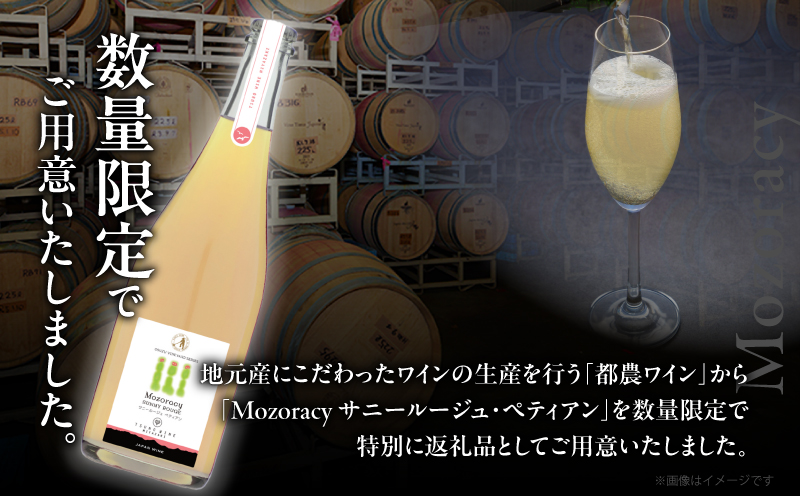 【数量限定】Mozoracy サニールージュ ペティアン(計1本) ワイン 酒 アルコール 国産_T014-052