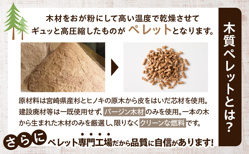 都農町製造『木質ペレット(ホワイトペレット) 10kg』計1袋 杉 檜 天然 ストーブ ペレット 国産_T058-007