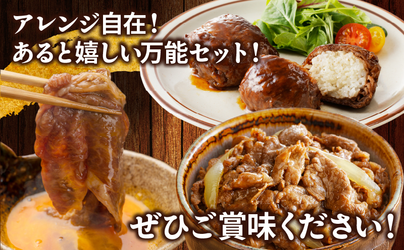 生産者応援≪肉質等級4等級以上≫宮崎県産黒毛和牛・豚スライス＆粗挽きウインナーセット(合計1.08kg) 肉 牛肉 豚肉 おかず 国産_T030-1743