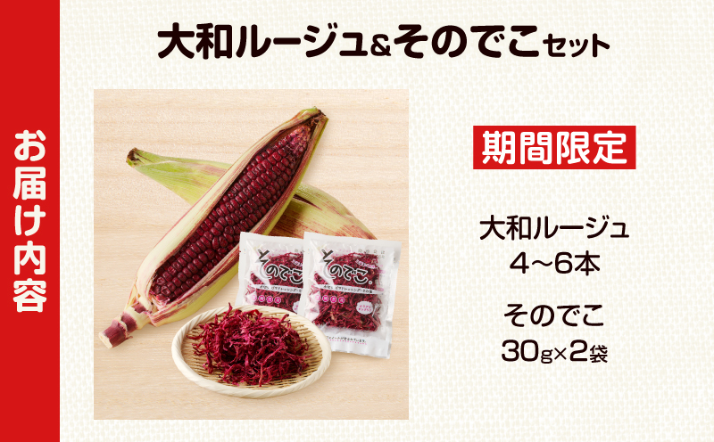 先行予約≪期間限定≫大和ルージュ＆そのでこセット(合計1.5kg以上) 野菜 加工品 国産_T003-0145