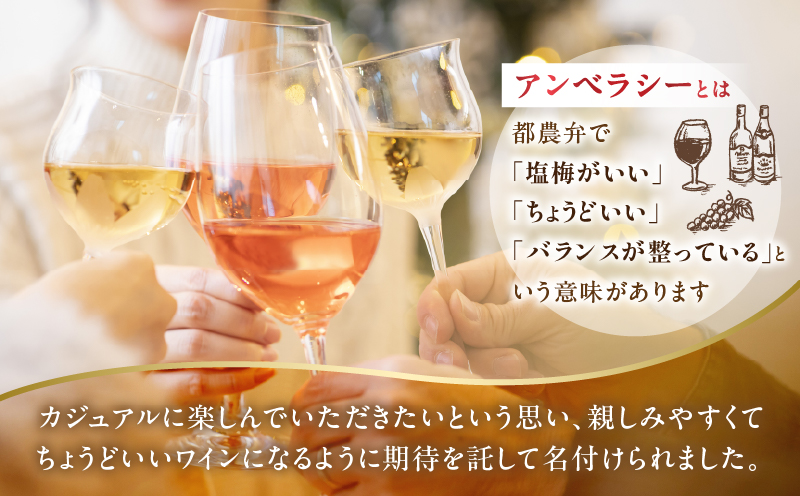 【数量限定】アンベラシー レッド(計1本) ワイン 酒 アルコール 国産_T014-046