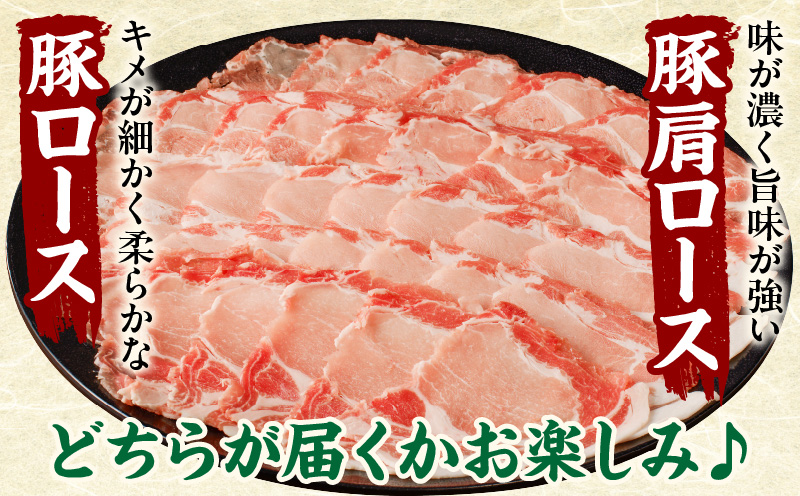 ≪訳あり≫宮崎県産豚ローススライス計1kg≪ロース・肩ロースどちらかのお届け≫ 肉 豚 豚肉 おかず 国産_T009-0103