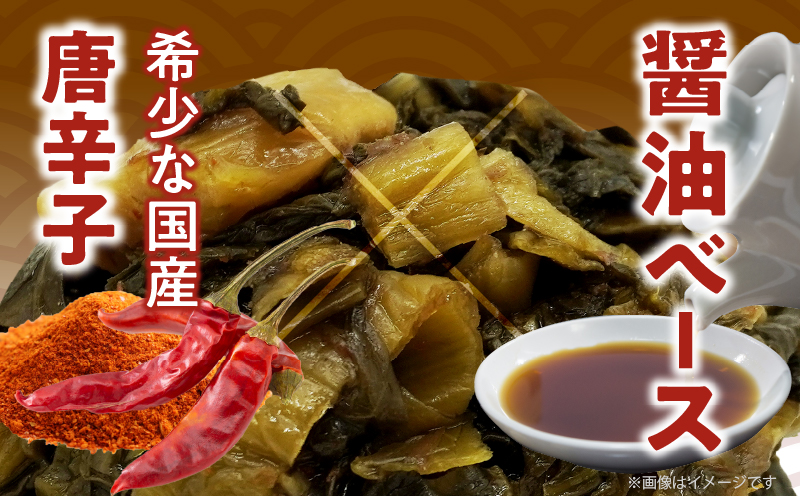 ＼ポスト投函／こだわり辛子高菜(PURE) 計1袋 (80g) 漬物 おかず 野菜 加工品 国産_T025-019