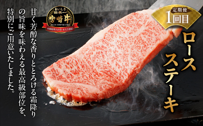 ≪定期便≫＼1か月に2回お届け!!／宮崎牛ロースステーキ×うなぎ蒲焼★最強コンビ 肉 牛肉 鰻 魚介 国産_T999-0026