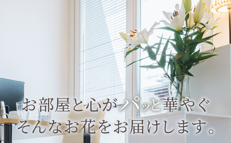 【2週間以内発送】≪期間限定≫LA ユリ(混合) 約15本 生花 切花 百合 国産_T045-0081