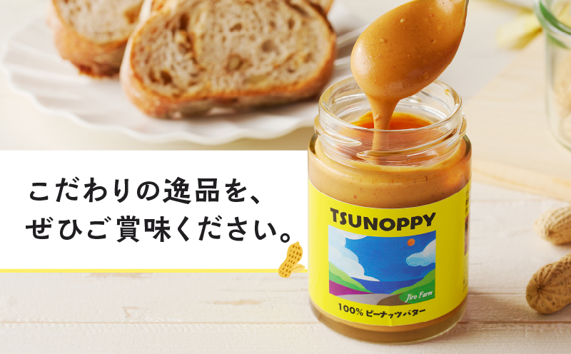 【2週間以内発送】≪お試し≫都農町産クラフトピーナッツバター(スムース)計1個 落花生 加工品 国産_T024-0011