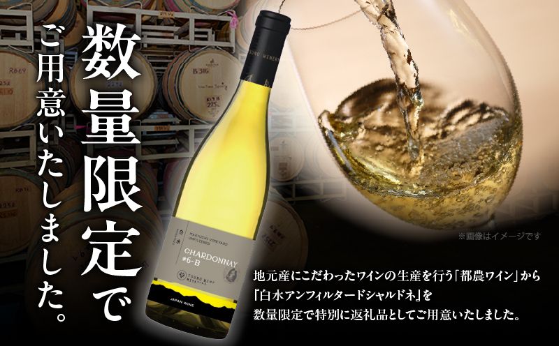 ＼年内発送!!／【数量限定】白水アンフィルタードシャルドネ(計1本) 酒 飲料 アルコール 国産_T014-028-N
