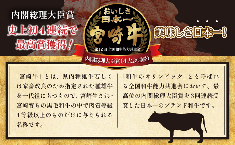 「宮崎牛肩(ウデ)すき焼き用」計500g 肉 牛 牛肉 おかず 国産_T009-0142