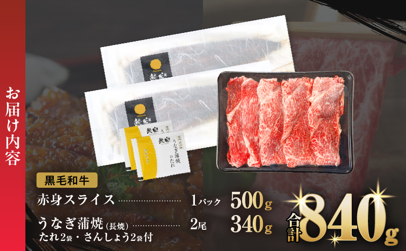 ≪数量限定≫うなぎ×黒毛和牛 都農町最強セットB 肉 牛 牛肉 おかず 国産_T030-1303