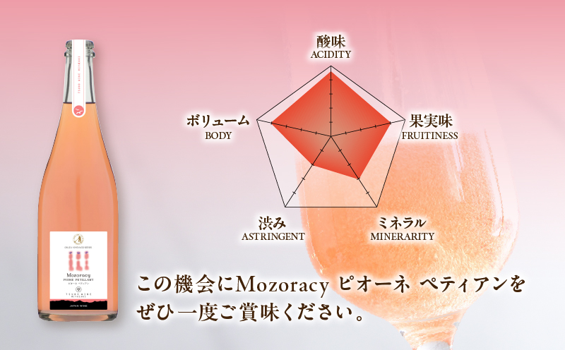 【数量限定】Mozoracy ピオーネ ペティアン(計1本) 酒 飲料 アルコール 国産_T014-018
