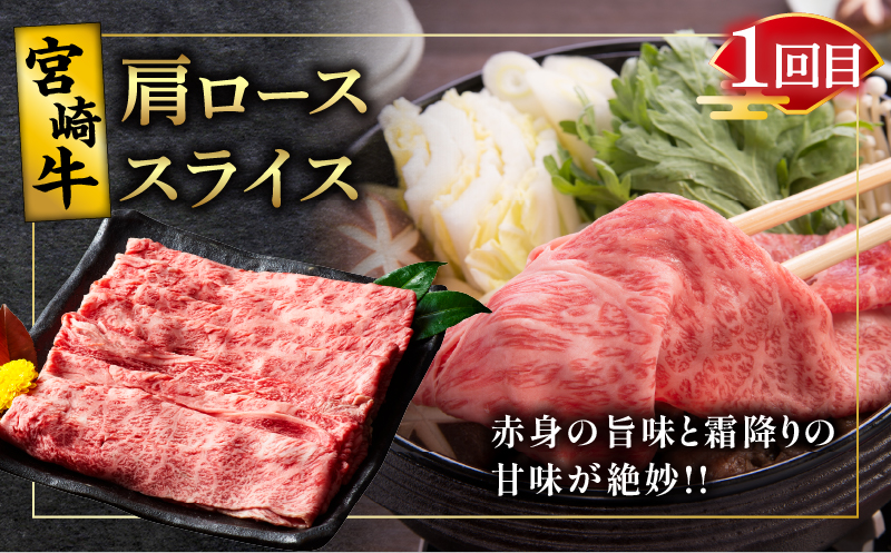 6か月お楽しみ定期便『宮崎牛スペシャル6種セット』総重量4.6kg 肉 牛 牛肉 焼肉 国産_T009-0022