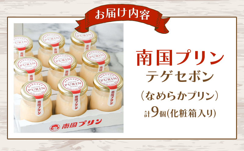 ＼年内発送!!／南国プリン「テゲセボン(計9個)」 スイーツ 洋菓子 国産_T038-0051-N