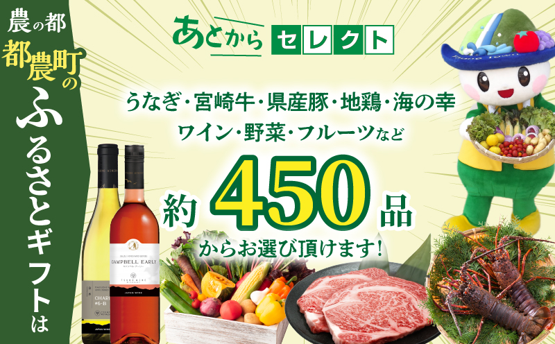 ≪期限1年間≫あとからセレクト 90万円コース【ふるさとギフト】 あとから選べる カタログ ギフト 鰻 肉 ワイン 都農町_T998-027