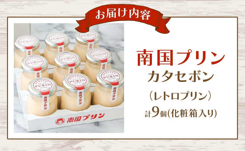 ＼年内発送!!／南国プリン「カタセボン(計9個)」 スイーツ 洋菓子 国産_T038-0031-N