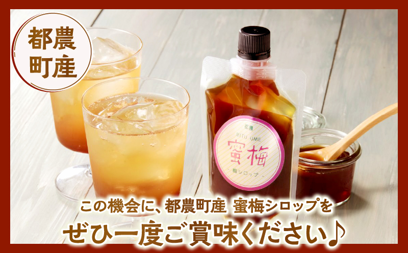 ≪先行予約≫＼ポスト投函／都農町産 蜜梅シロップ(計1本) 梅 加工品 国産_T024-014