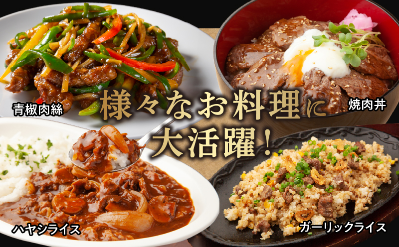 【2週間以内発送】宮崎県産黒毛和牛切り落とし(焼肉用)計500g 肉 牛 牛肉 国産_T023-0161