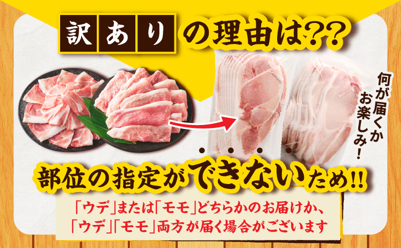 ≪訳あり≫宮崎県産豚スライス(ウデorモモ)&粗挽きウインナーセット合計4.59kg 肉 豚 豚肉 おかず 国産_T030-207