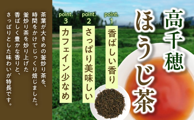 【緑茶＆ほうじ茶セット】高千穂釜炒り茶2袋 × 高千穂ほうじ茶2袋セット 170g×2袋＋80g×2袋 計500g たっぷり 国産 日本茶_Tk025-009