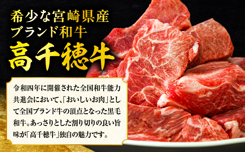 【3ヶ月定期便】 高千穂牛 すね肉 400g×2パック×3回 和牛_Tk002-t076