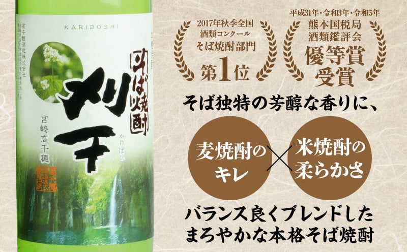  本格そば焼酎 刈干（かりぼし）900ml／2本セット_Tk023-029