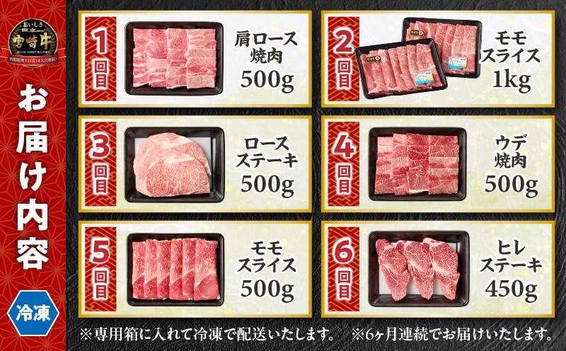 【6か月定期便】宮崎牛プレミアム定期便_Tk031-t020