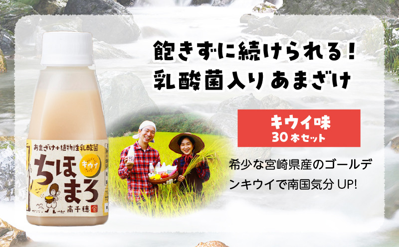 乳酸菌入りあまざけ ちほまろ 150g　30本セット【キウイのみ】 ふるさと納税 セット 飲み比べ 味比べ 詰め合わせ 無添加 砂糖不使用 日課 ノンアルコール 飲み物 ドリンク 飲料 お歳暮 贈り物 ギフト プレゼント 宮崎県 高千穂町 _Tk015-031-h30